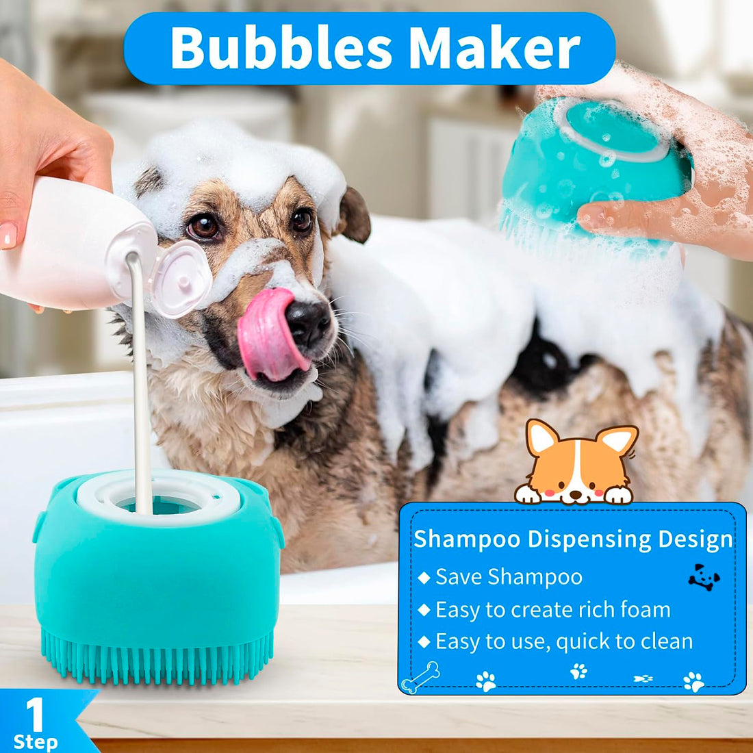 Dog Bath Brush