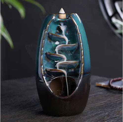 Ceramic Waterfall Incense Burner